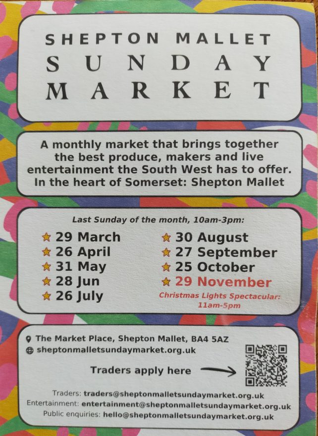 Shepton Mallet market dates 2026