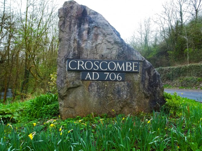 Croscombe Somerset road sign